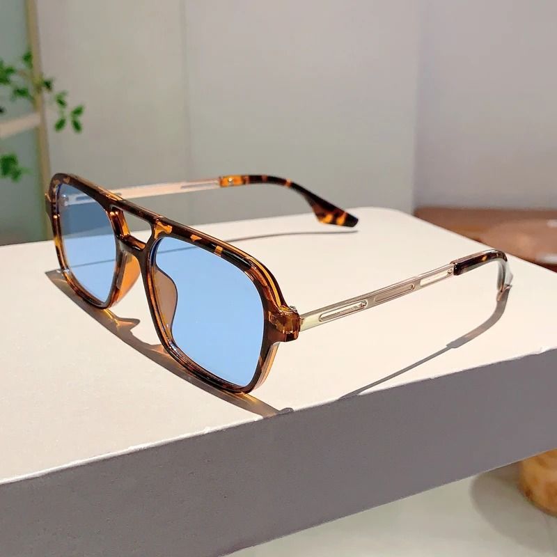 Trendy Square Grey Sunglasses For Women  UV Protection Fashion Shades 8