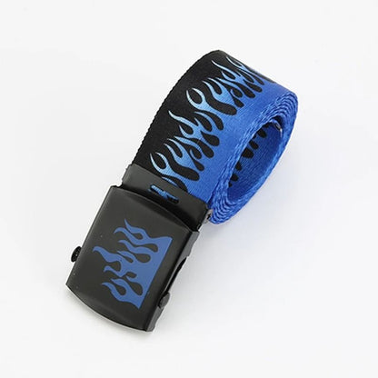 Punk Style Flame Belt  Trendy Streetwear Accessory For Men And Women 10