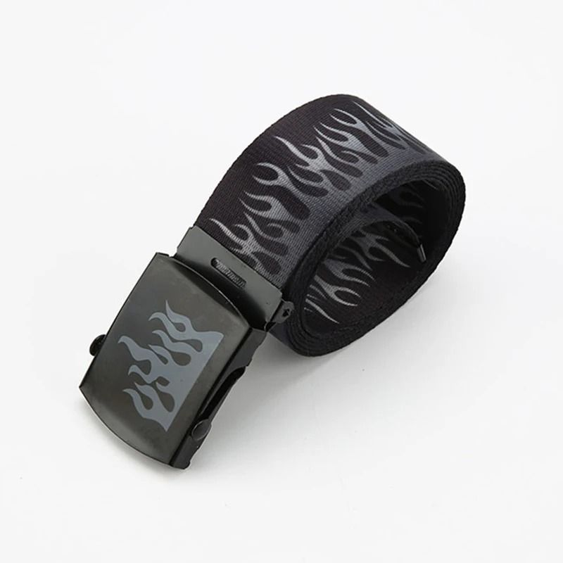 Punk Style Flame Belt  Trendy Streetwear Accessory For Men And Women 13