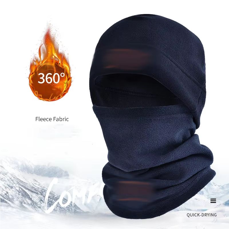 ArcticGuard Winter Fleece Balaclava Hat and Neck Warmer Set for Outdoor Sports