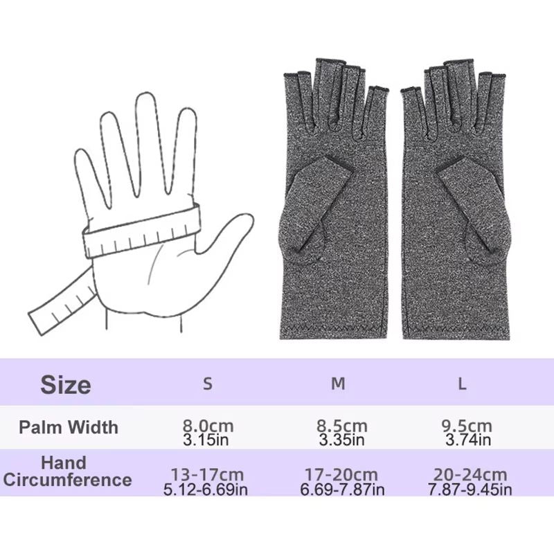 ComfortEase Fingerless Compression Gloves For Hand Pain Relief  1 Pair 1
