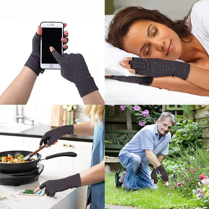 ComfortEase Fingerless Compression Gloves For Hand Pain Relief  1 Pair 4