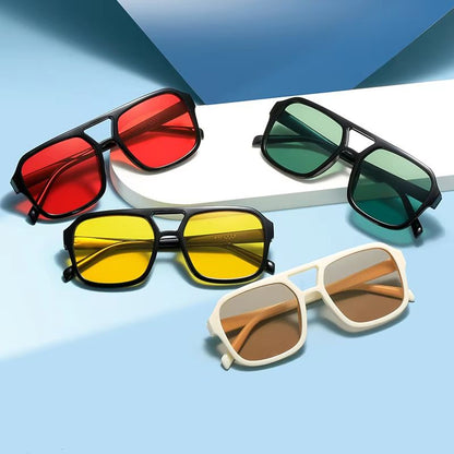 RetroFrame Round Square Sunglasses For Women  Men  Vintage PC Frame AntiGlare Shades 2