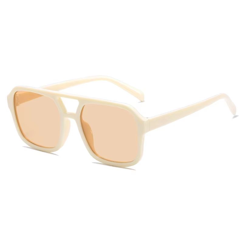 RetroFrame Round Square Sunglasses For Women  Men  Vintage PC Frame AntiGlare Shades 6