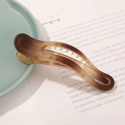 Matte Bow Duckbill Hair Clips  Solid Color Acrylic Hair Claws For Women 14
