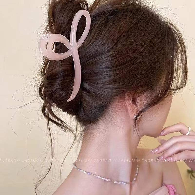Elegant Jelly Bow Hair Claw  Sweet Back Hair Clip For Women  Girls 5
