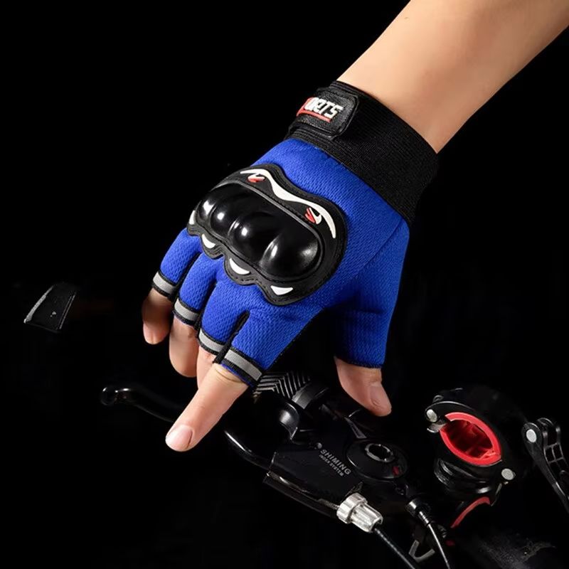 IronGrip Half Finger Motorcycle Gloves  Tactical OffRoad Racing Gloves For Men 1
