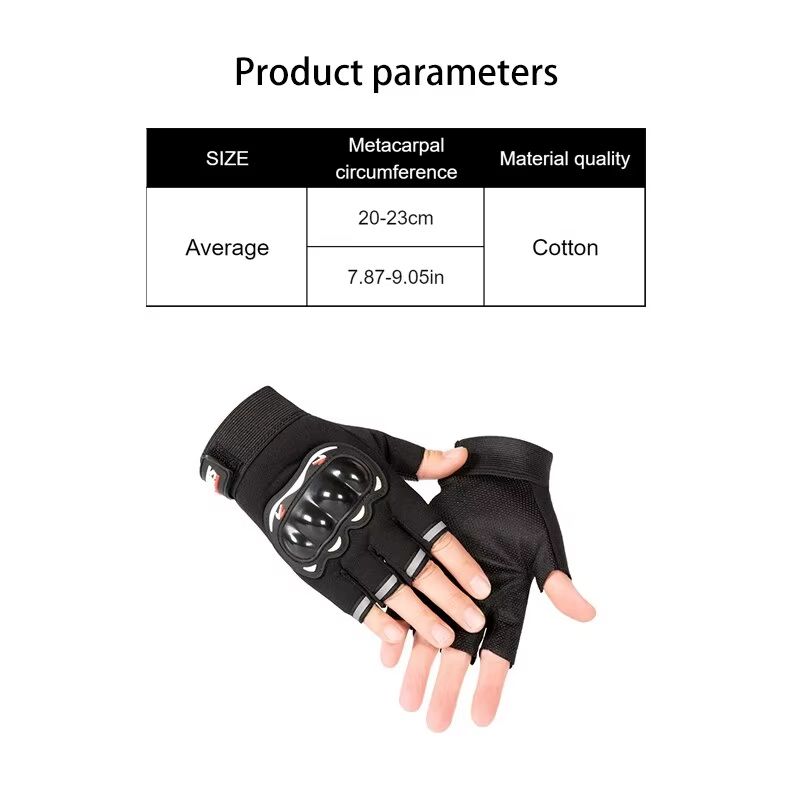 IronGrip Half Finger Motorcycle Gloves  Tactical OffRoad Racing Gloves For Men 5
