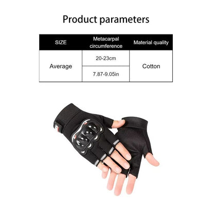 IronGrip Half Finger Motorcycle Gloves  Tactical OffRoad Racing Gloves For Men 5