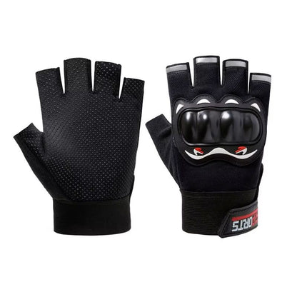 IronGrip Half Finger Motorcycle Gloves  Tactical OffRoad Racing Gloves For Men 6