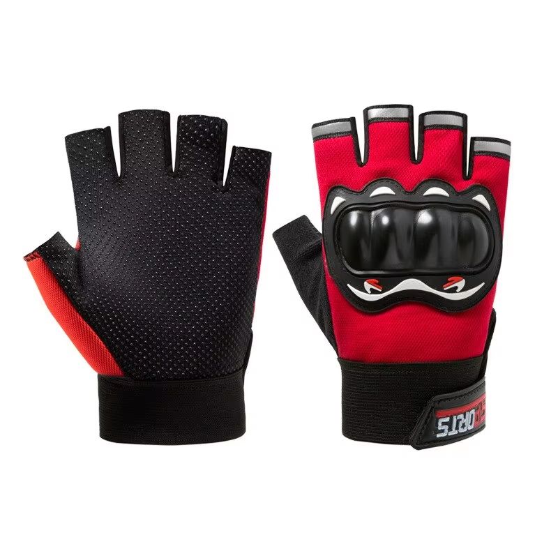 IronGrip Half Finger Motorcycle Gloves  Tactical OffRoad Racing Gloves For Men 7