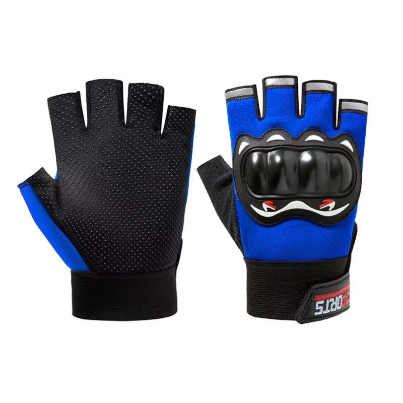 IronGrip Half Finger Motorcycle Gloves  Tactical OffRoad Racing Gloves For Men 8