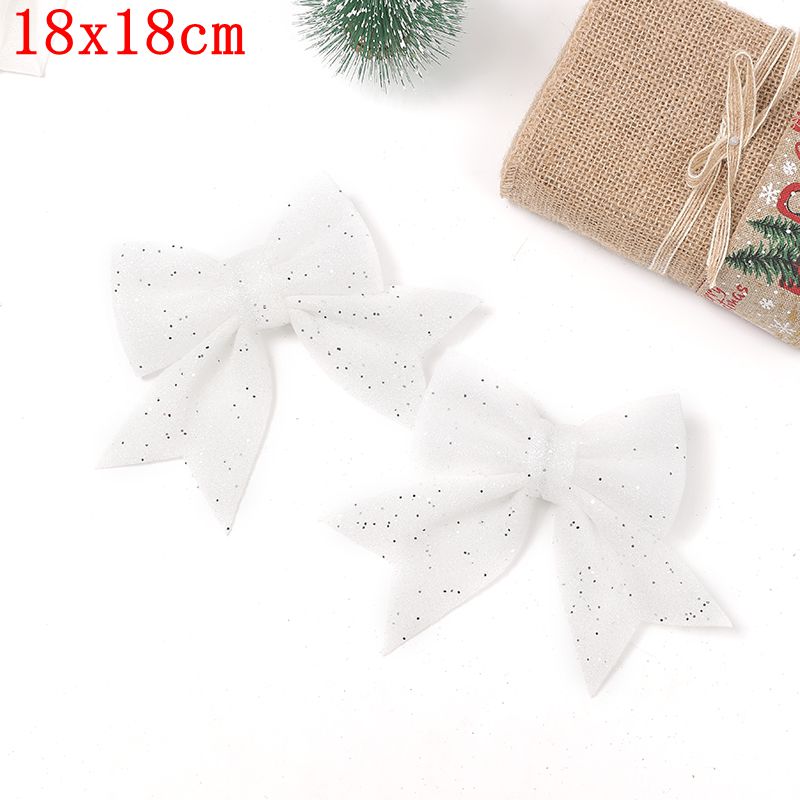 Glitter Bows Christmas Tree, Bowknot Ornaments, Party Xmas Decoration, Home Happy New Year Navidad Decoration
