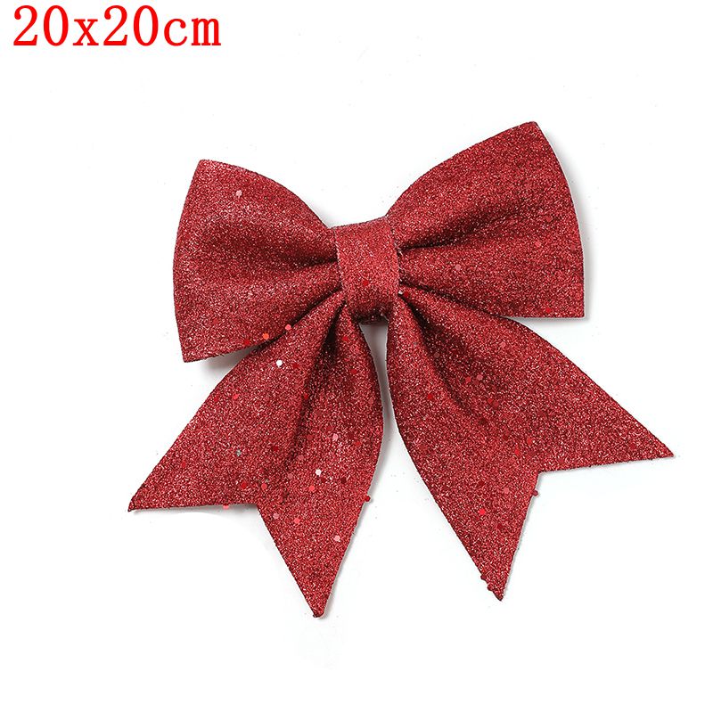 Glitter Bows Christmas Tree, Bowknot Ornaments, Party Xmas Decoration, Home Happy New Year Navidad Decoration