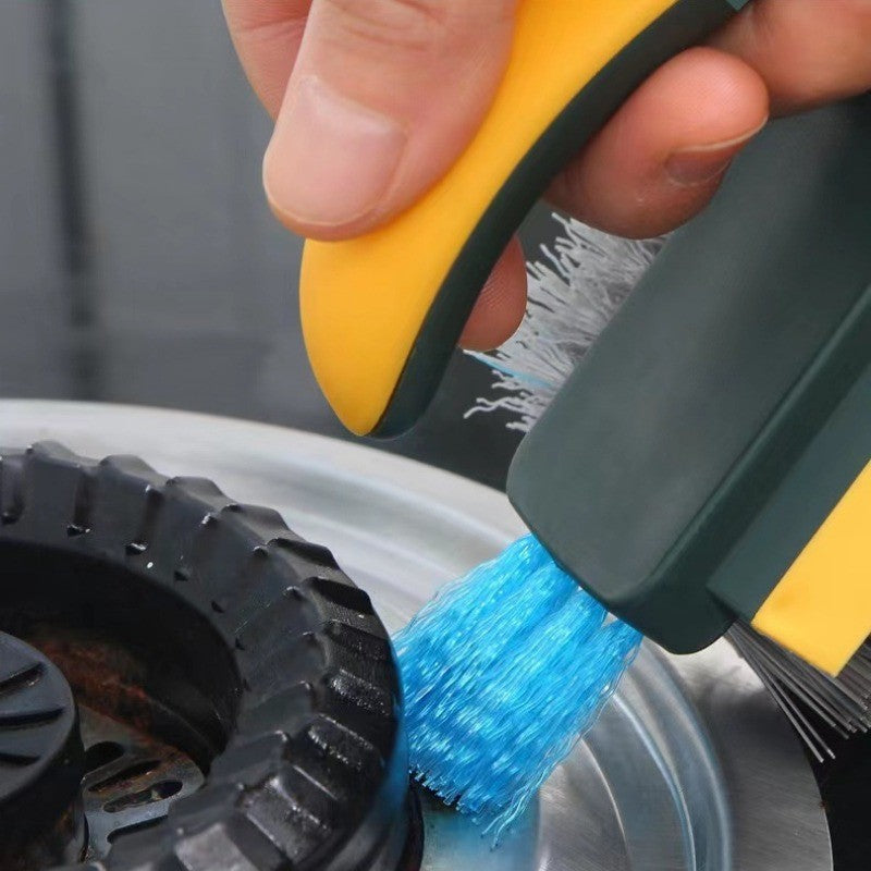 MultiSurface Deep Gap Cleaning Brush Flexible Scrubber For Bathroom Tiles Grout Corners Toilets Erg 1