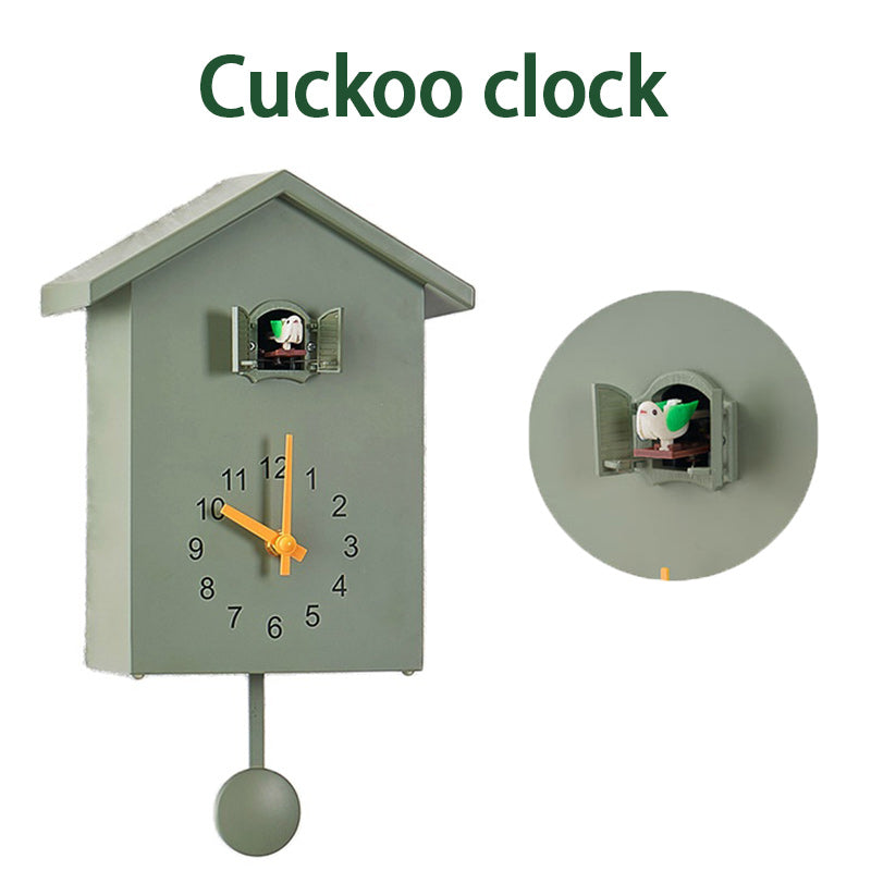 Cuckoo Quartz Wall Clock, Modern Bird Home Living Room Hanging Watch, Horologe Clocks Timer Office Home Decoration