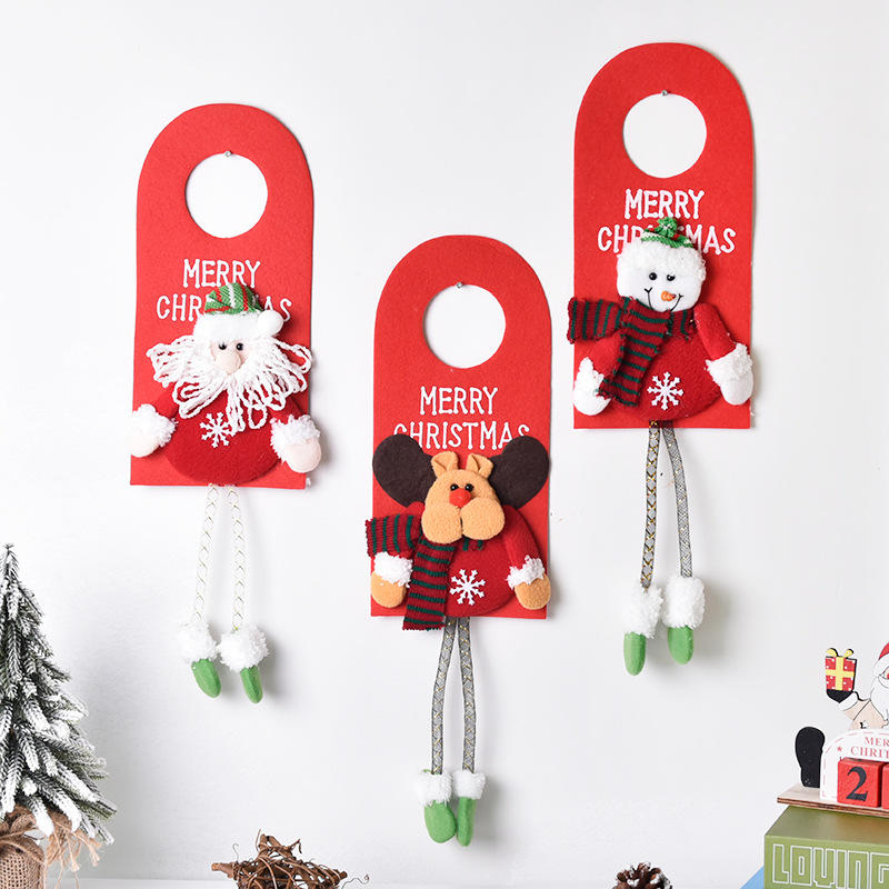 Christmas Tree Decoration, Santa Claus Pendant, Elk Snowman Pendant, Happy New Year Ornament, Noel Navidad Christmas