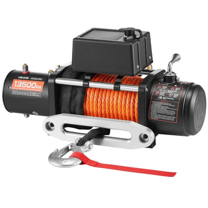 Electric Winch For Truck Synthetic Rope Wireless And Wired Control Heavy Duty For OffRoad SUV Jeep  7