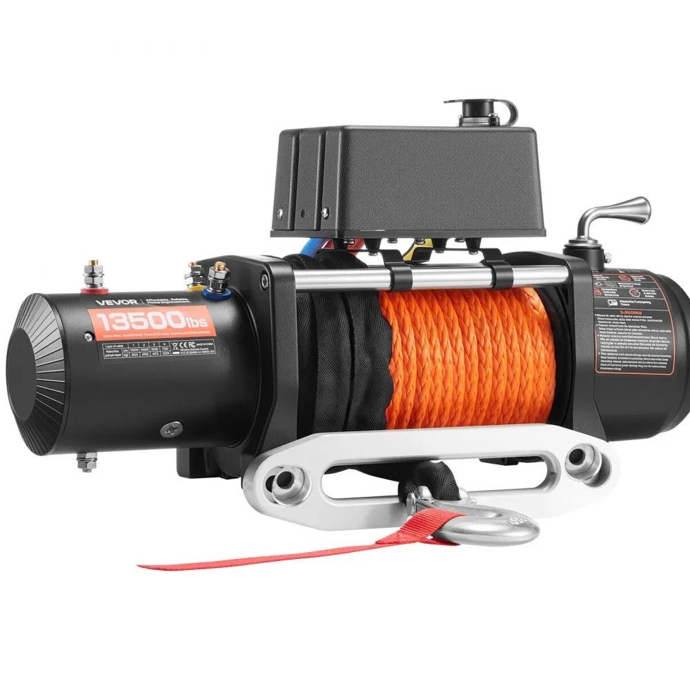 Electric Winch For Truck Synthetic Rope Wireless And Wired Control Heavy Duty For OffRoad SUV Jeep  8