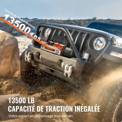 Electric Winch For Truck Synthetic Rope Wireless And Wired Control Heavy Duty For OffRoad SUV Jeep  3