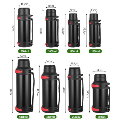 Large Capacity Stainless Steel Water Bottle, Vacuum Insulated Thermos Flask, Outdoor Travel Cup for Hot and Cold Drinks