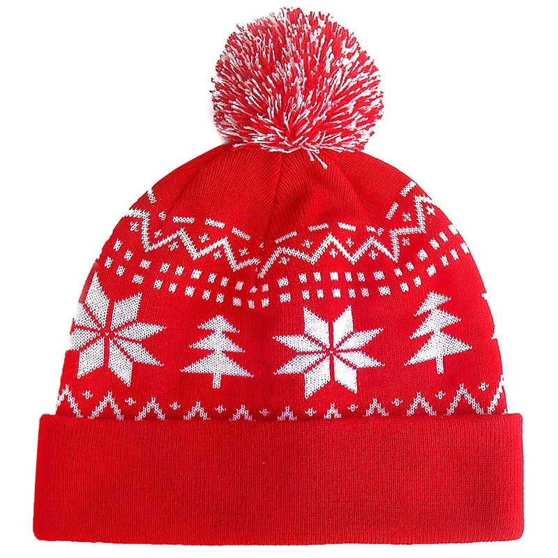 Winter Warm Color Knitted Cap Christmas Hat Snowman New Year Gift Xmas Party Warm Hat For Men And W 4