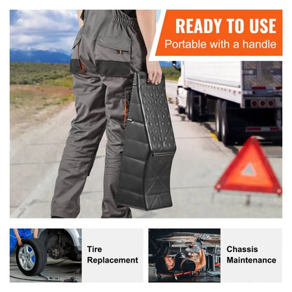 Heavy Duty Vehicle Ramp Auto Service Ramp Lift Tire Ramp For Car Care Low Profile Truck Ramp For Ro 5