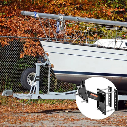 Trailer Spare Tire Mount High Lbs Capacity Spare Tire Carrier Fits Lug Wheels Steel Utility Trailer