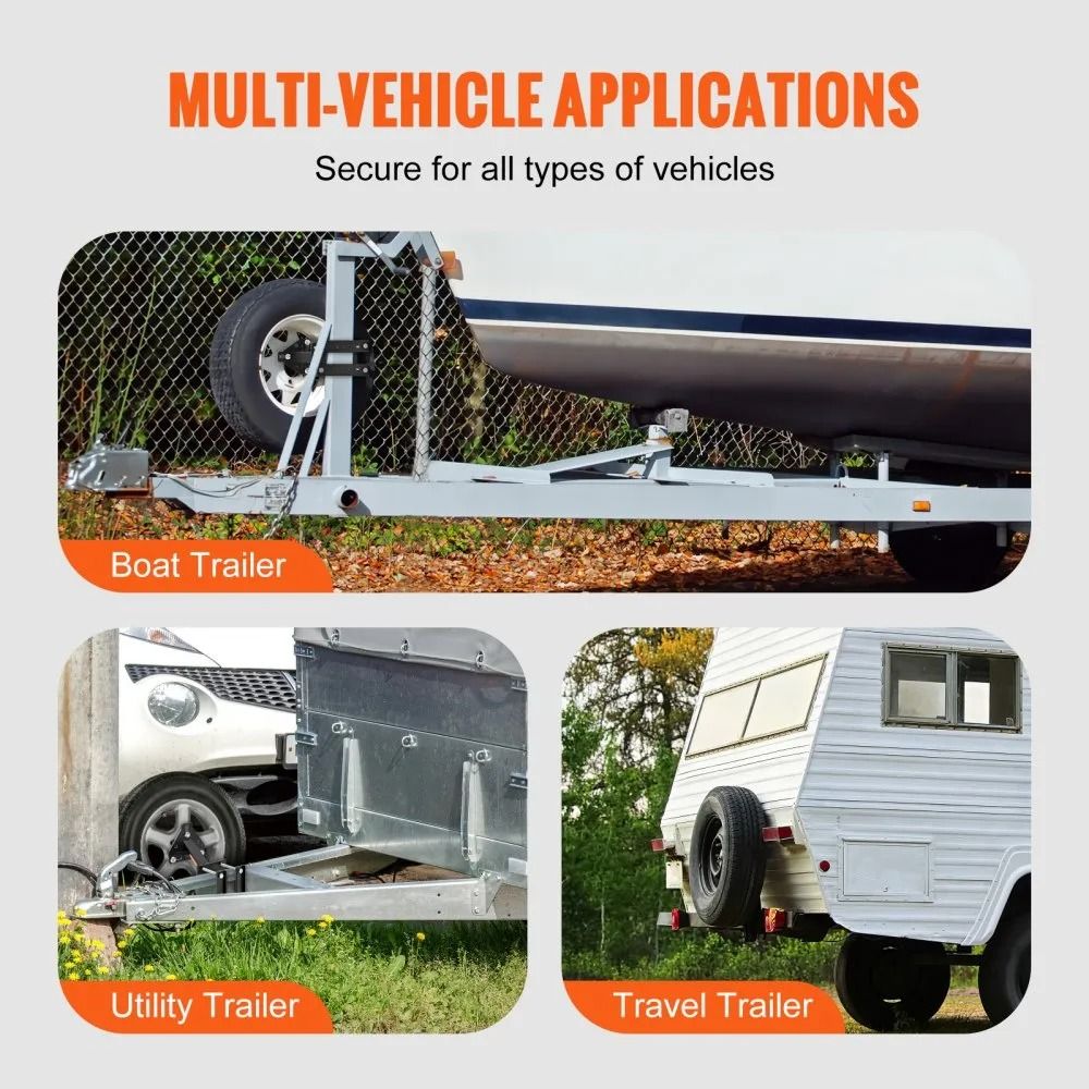 Trailer Spare Tire Mount High Lbs Capacity Spare Tire Carrier Fits Lug Wheels Steel Utility Trailer