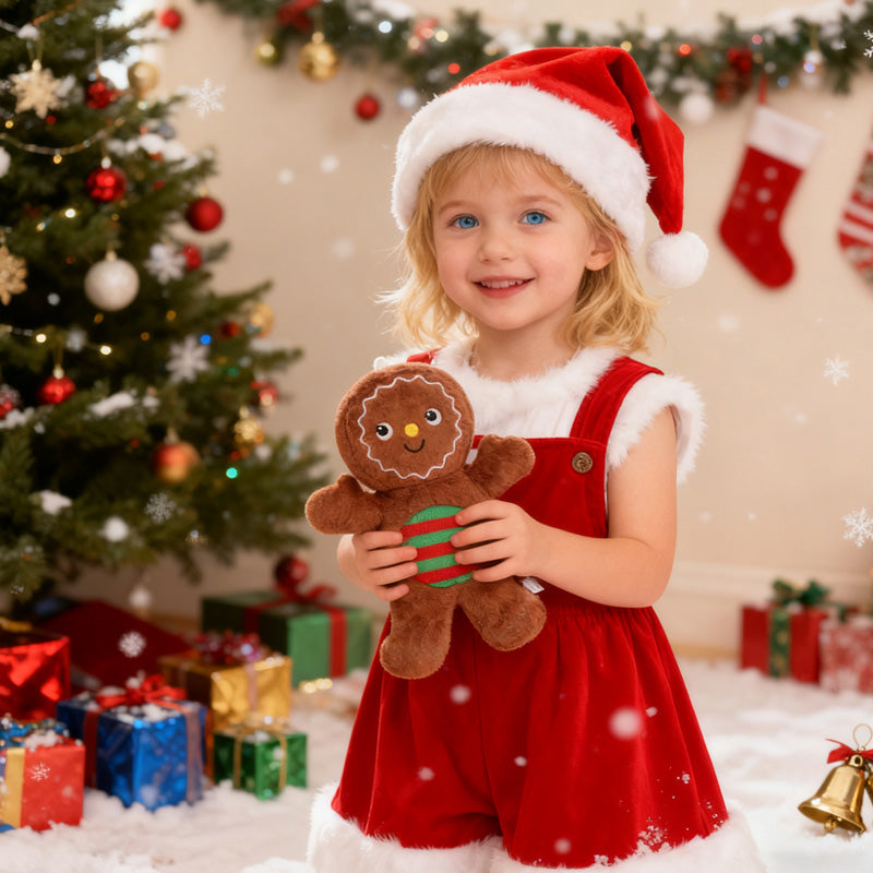 Kawaii Gingerbread Man Plush Christmas Party Decoration Toys Exquisite Decorative Item Festival Gif 1