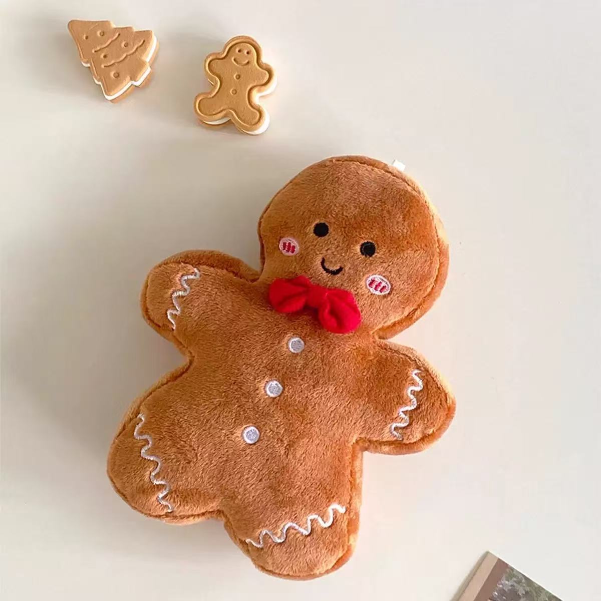 Kawaii Gingerbread Man Plush Christmas Party Decoration Toys Exquisite Decorative Item Festival Gif 5