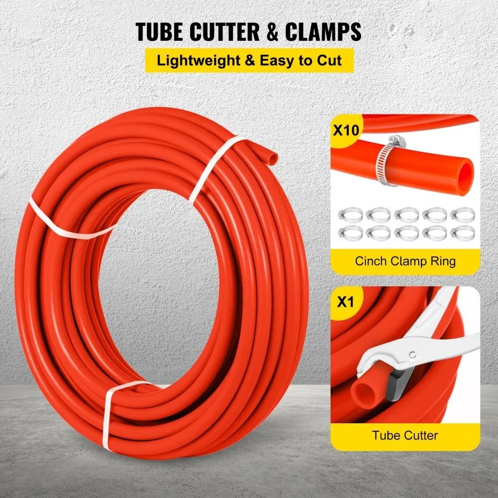 PEX Tubing Radiant Floor PEX Pipe Oxygen Barrier Radiant Heat Floor Water Tubing For Heating And Pl 6