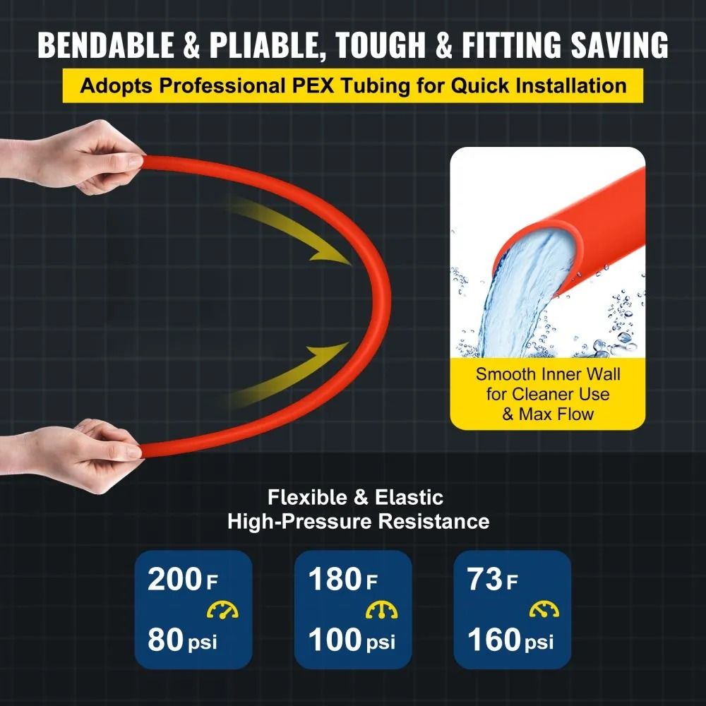 PEX Tubing Radiant Floor PEX Pipe Oxygen Barrier Radiant Heat Floor Water Tubing For Heating And Pl 2