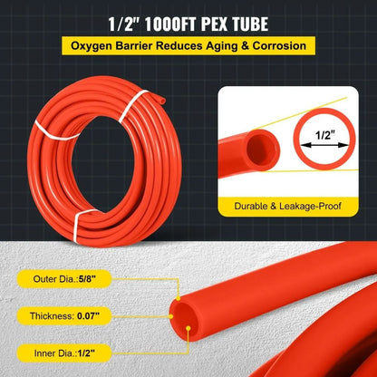 PEX Tubing Radiant Floor PEX Pipe Oxygen Barrier Radiant Heat Floor Water Tubing For Heating And Pl 4