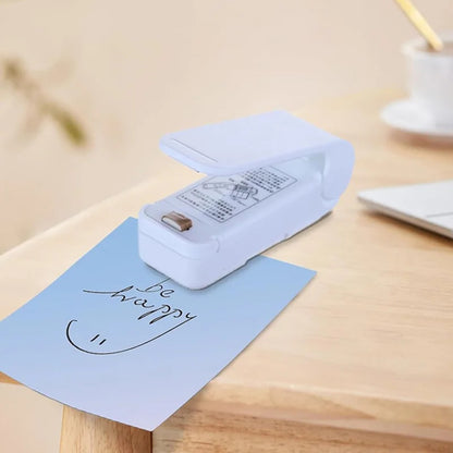 Mini Packaging Sealer, Portable Bag Clip, Snack Sealing Machine, Food Storage, Kitchen Gadgets, Household