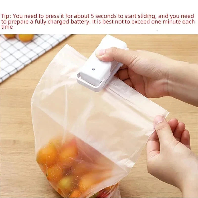 Mini Packaging Sealer, Portable Bag Clip, Snack Sealing Machine, Food Storage, Kitchen Gadgets, Household
