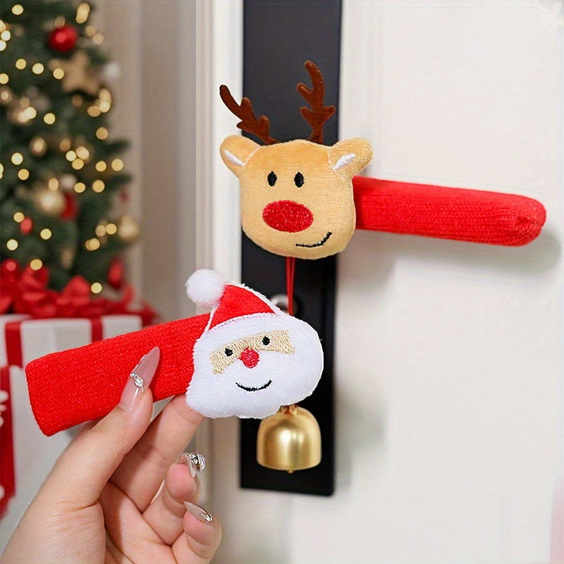 Christmas Door Handle Decorations Santa Claus Door Handle Gloves Christmas Tree Decorations Room Co 3