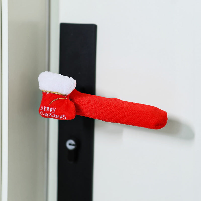 Christmas Door Handle Decorations Santa Claus Door Handle Gloves Christmas Tree Decorations Room Co 8
