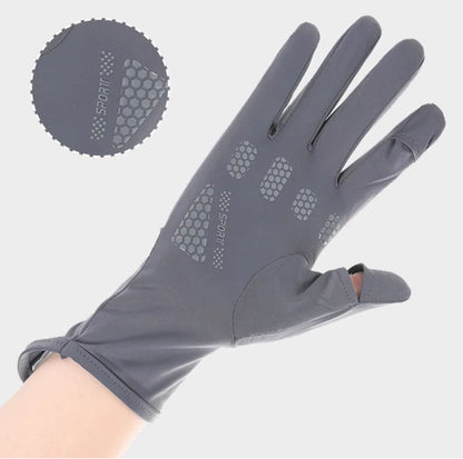 BreezeGuard Summer Sunscreen Gloves Womens Thin Ice Silk UV Driving Gloves UPF 50 5