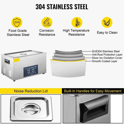 Professional Ultrasonic Parts Cleaner Dual Frequency Heated Ultrasonic Cleaner With Timer 3