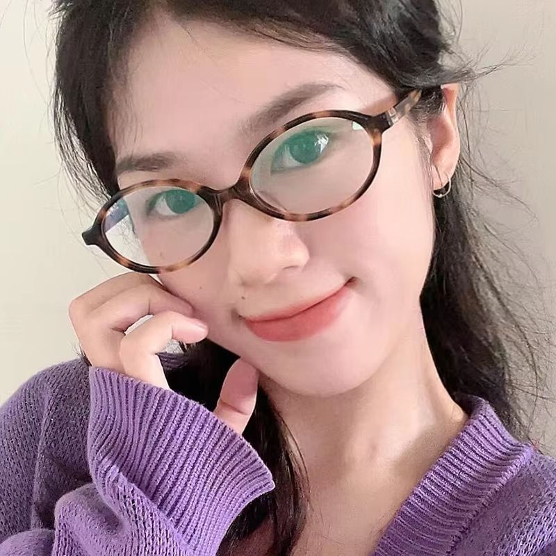Vintage Luxe Small Oval Sunglasses Retro Anti Blue Light Eyeglasses 2