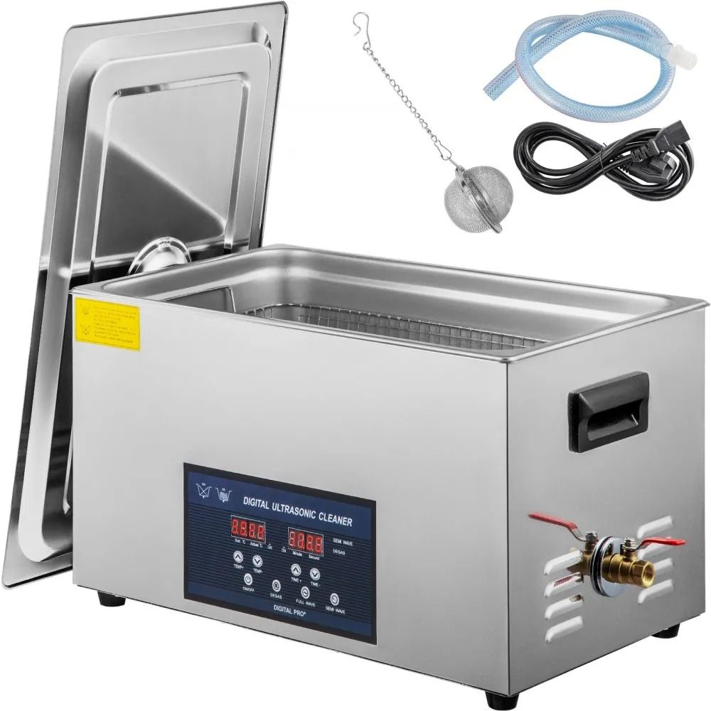 Professional Ultrasonic Parts Cleaner, Dual Frequency, Heated Ultrasonic Cleaner with Timer