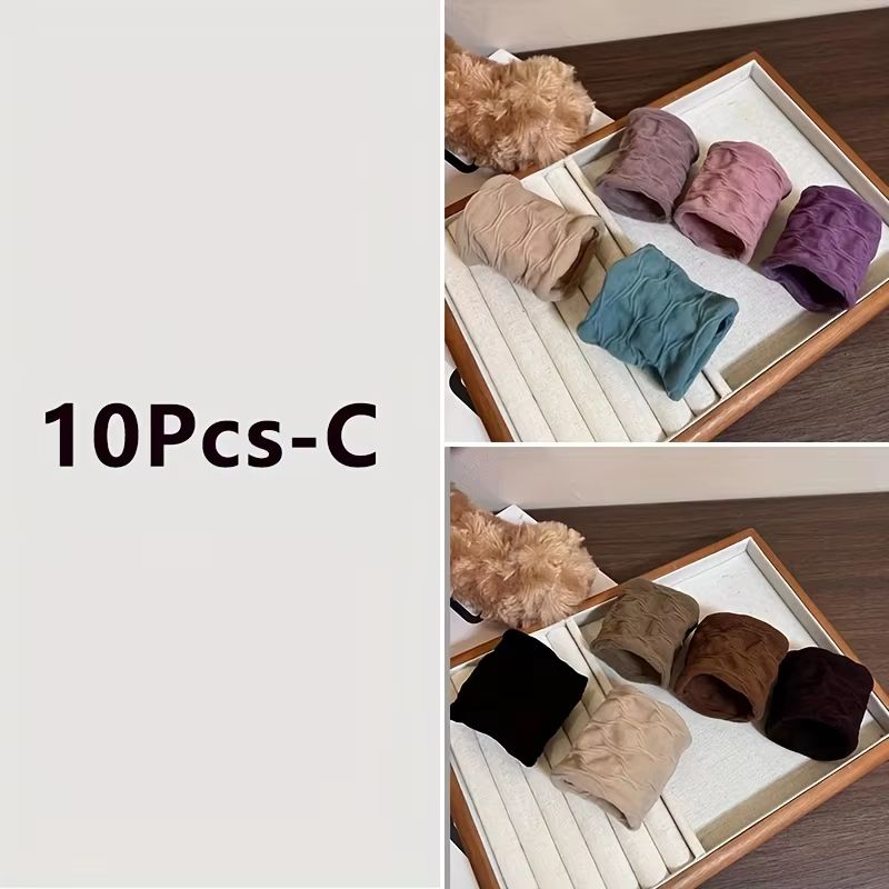 ColorJoy Elastic Hair Bands Set  Colorful Nylon Small Hair Ties For Girls  Women 11