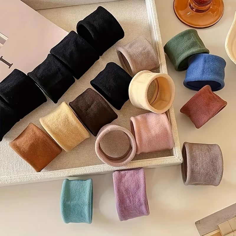 ColorJoy Elastic Hair Bands Set  Colorful Nylon Small Hair Ties For Girls  Women 5