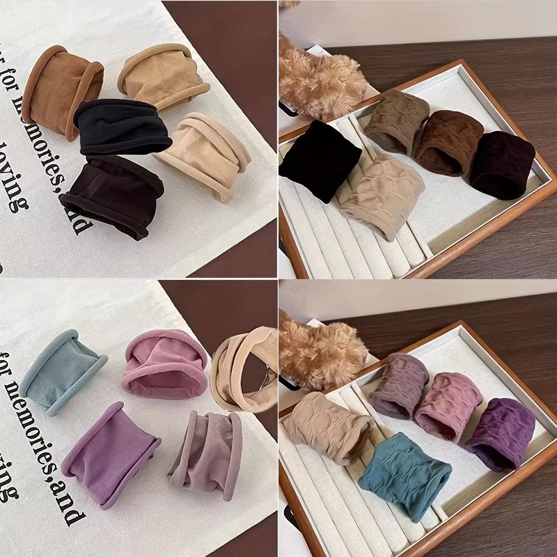 ColorJoy Elastic Hair Bands Set  Colorful Nylon Small Hair Ties For Girls  Women 6