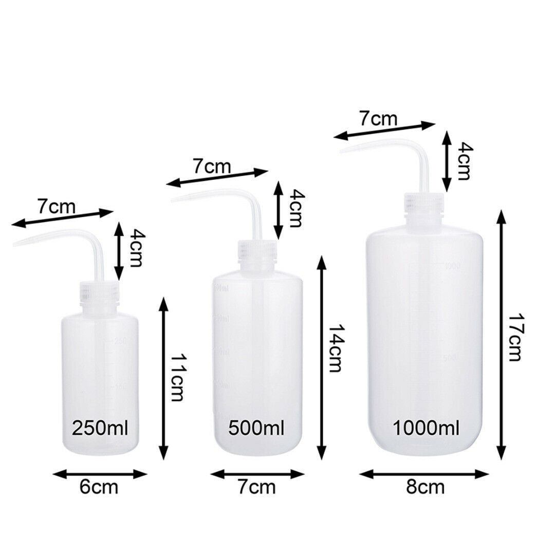 Tattoo Green Soap Bottle, Plastic Squeeze Diffuser, Lab Supply Wash