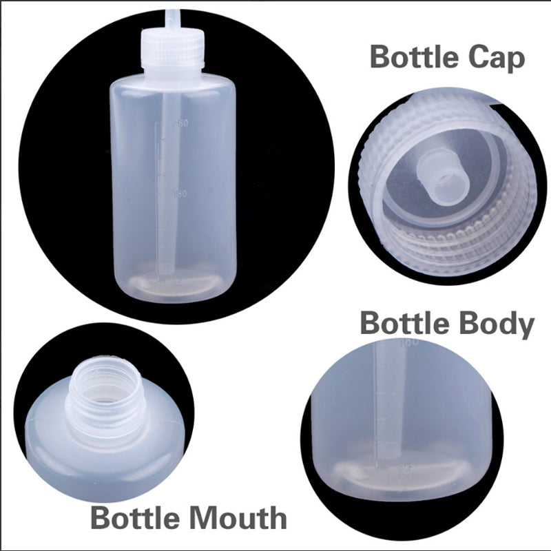 Tattoo Green Soap Bottle, Plastic Squeeze Diffuser, Lab Supply Wash