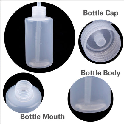 Tattoo Green Soap Bottle, Plastic Squeeze Diffuser, Lab Supply Wash