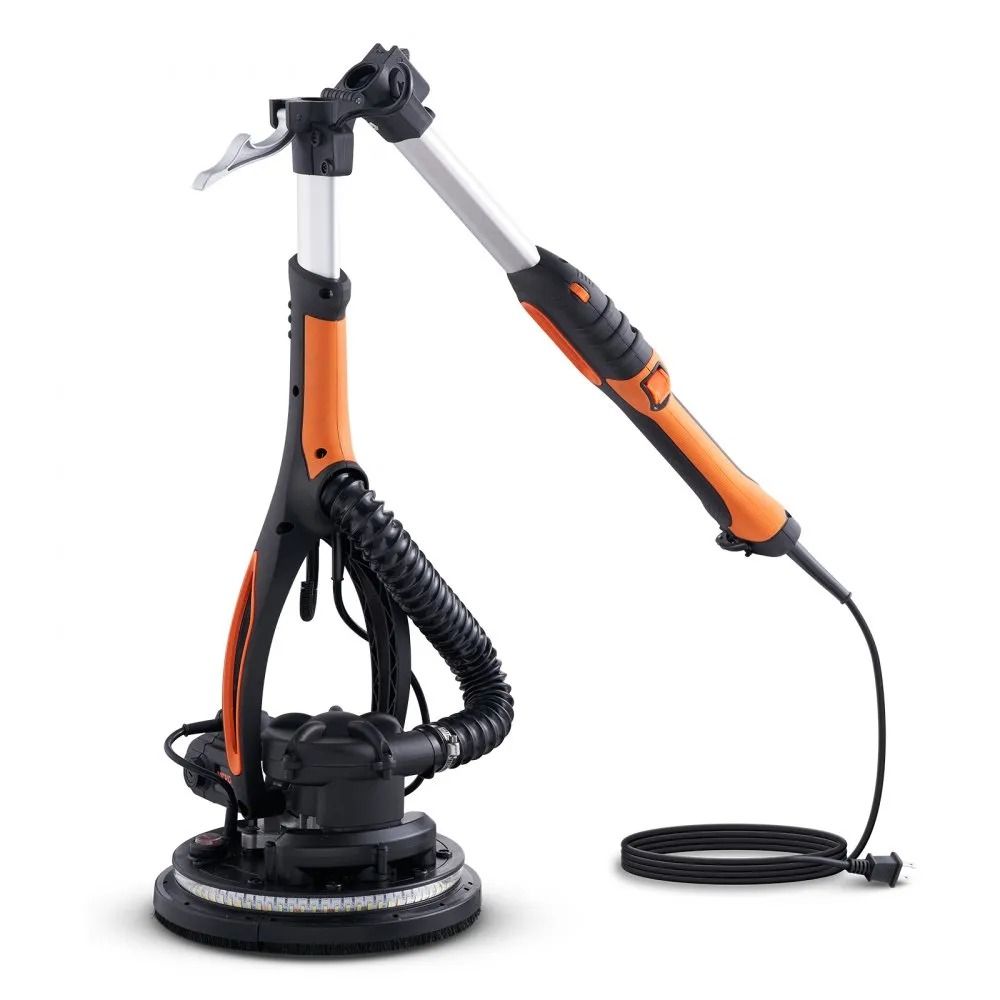 Wall Smoother Power Tool Adjustable RPM Speeds Dual LED Collapsible Design For Ceilings Dust Collec