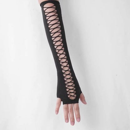 Midnight Muse Long Lace Fingerless Gloves For Nightclub Party  Cosplay 3